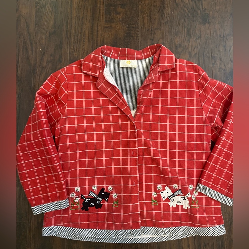 Vintage Christmas Button Up